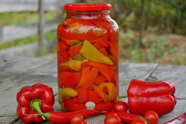 Заготовка из перца на зиму