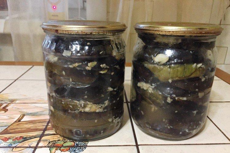 Баклажаны с чесноком на зиму