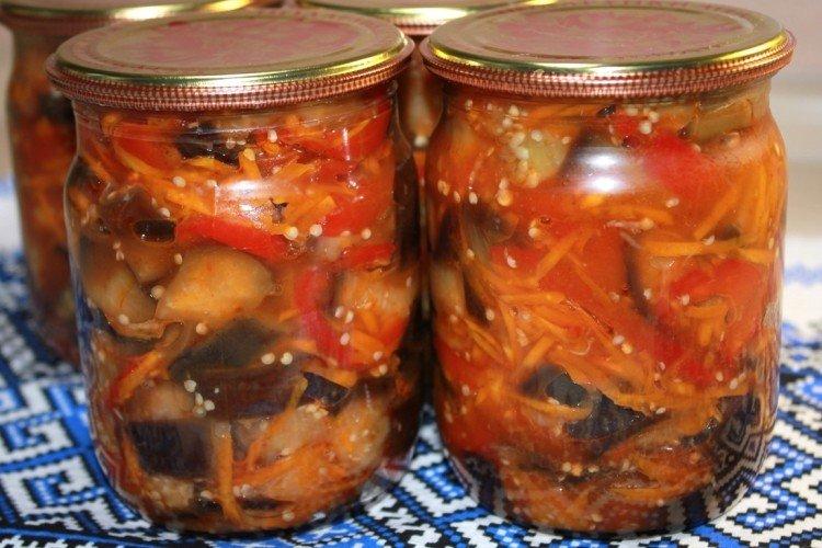 Сладкие баклажаны на зиму