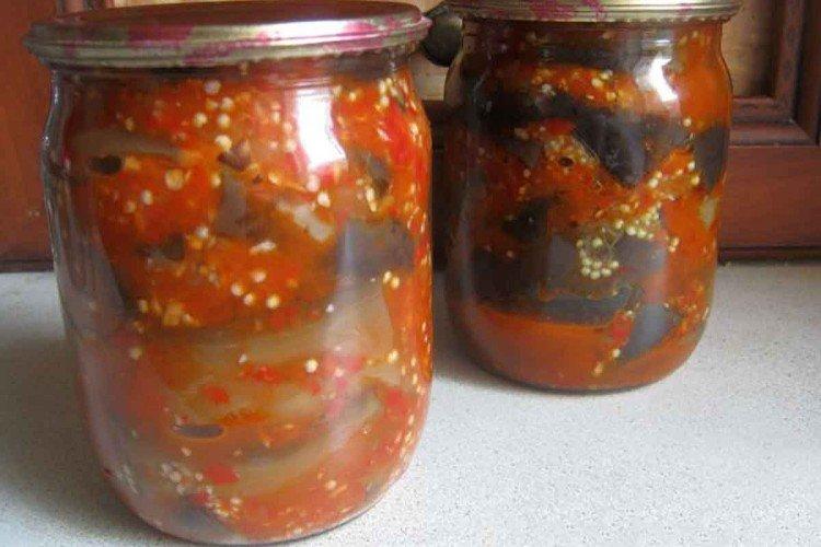 Баклажаны со сливами на зиму