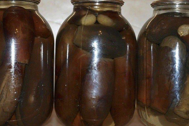 Баклажаны на зиму целиком