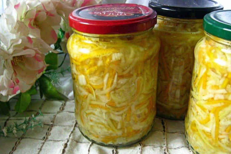 Патиссоны по-корейски на зиму