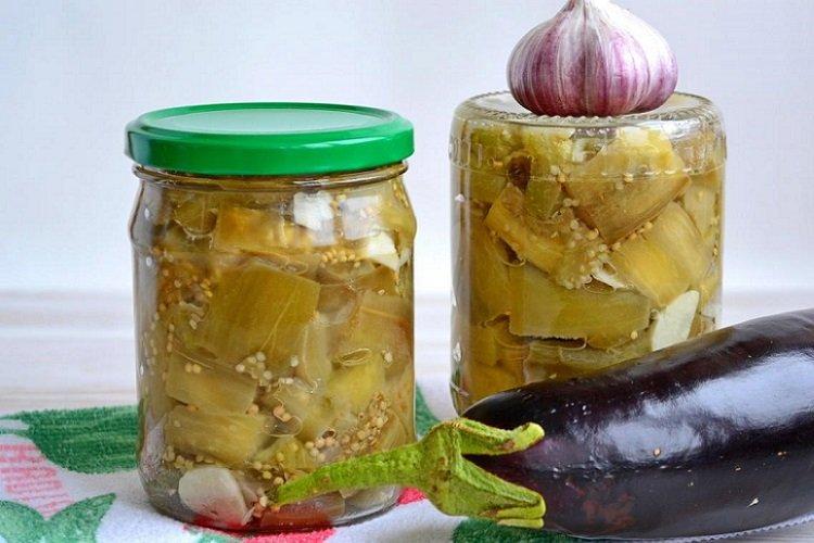 Маринованная икра из баклажанов