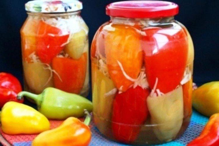Заготовка из болгарского перца с капустой