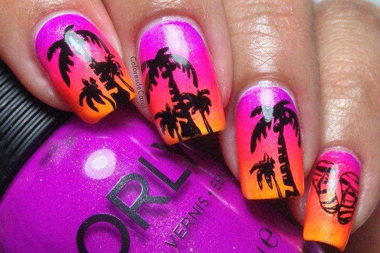 Неоновый закат