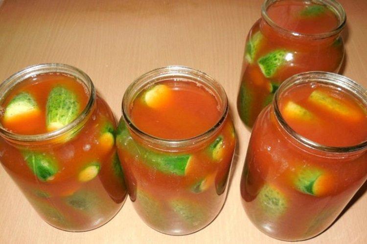 Огурцы, маринованные в кетчупе чили