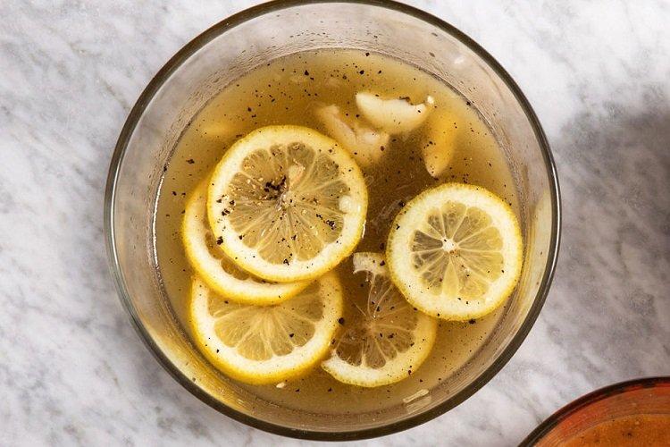 Лимонный маринад для шашлыка из свинины