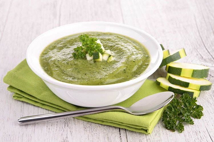 Суп-пюре из кабачков без воды