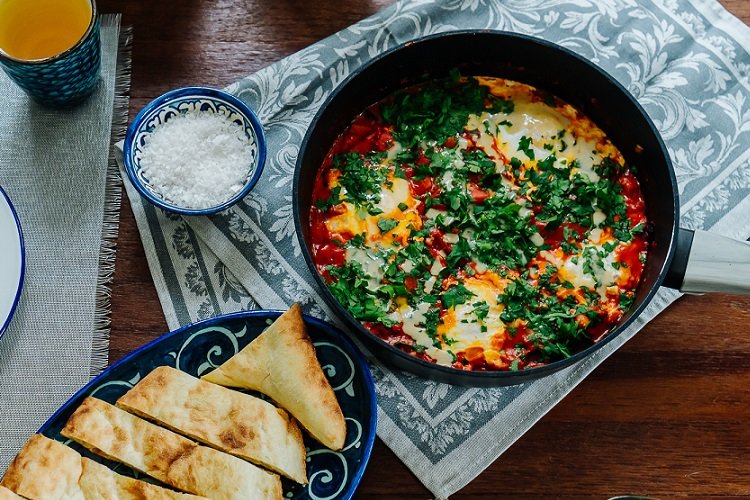 Шакшука с баклажанами