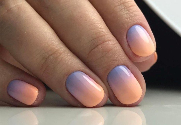 Градиент в маникюре