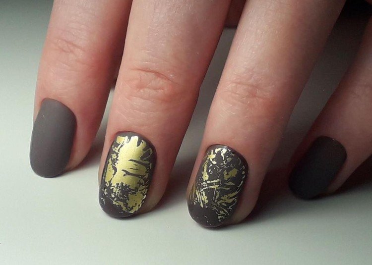 Фольга под матовым топом