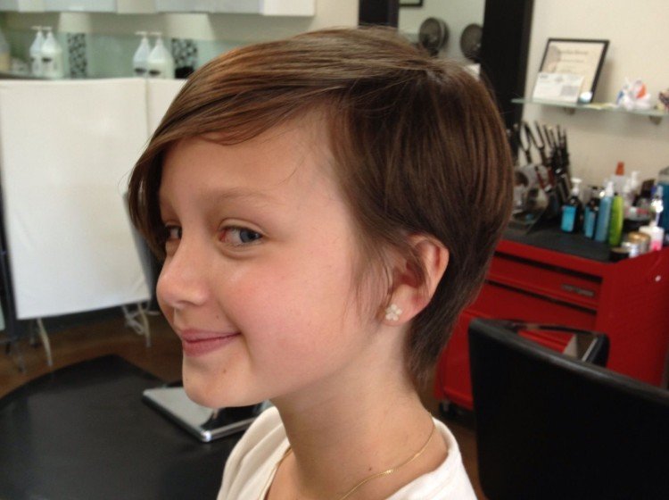 Стрижки для девочек в школу 2021 - фото