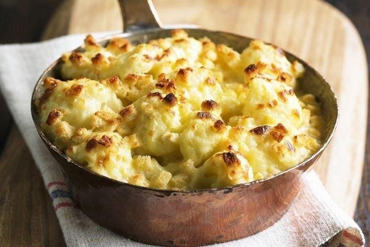 Запеканка из цветной капусты с куриной печенью