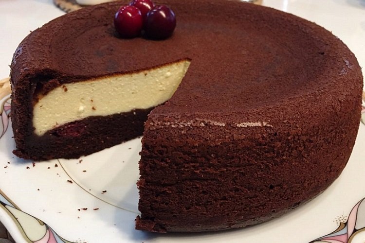 Шоколадная ватрушка с творогом