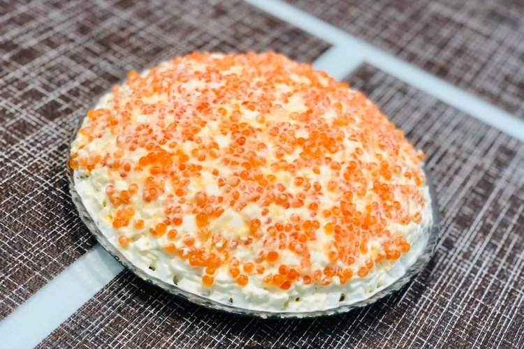Слоеный салат «Царский»