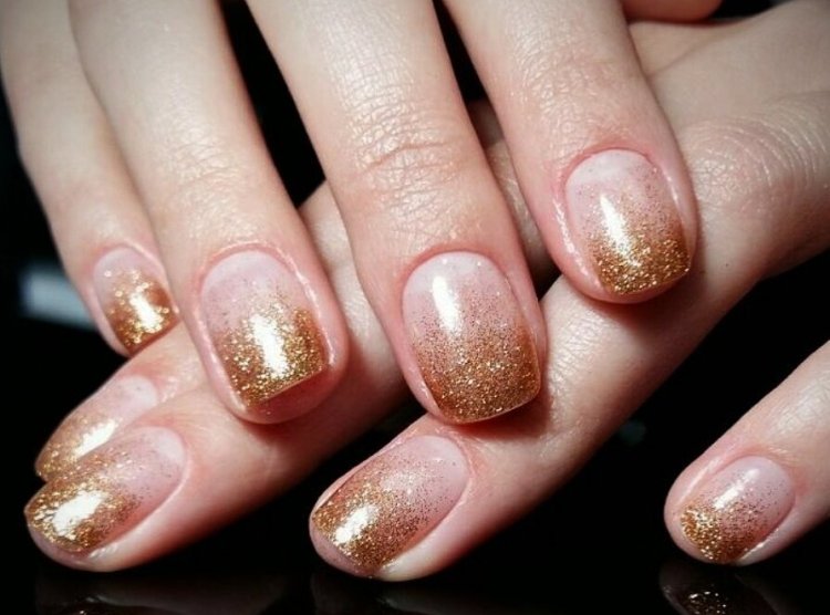 Растяжка блестками