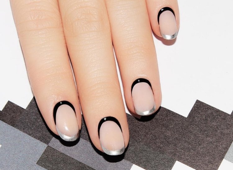 Обводка на короткие ногти