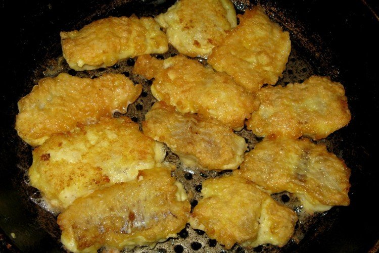 Минтай в горчично-сметанном кляре