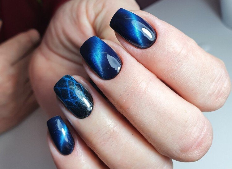 Маникюр Кошачий глаз