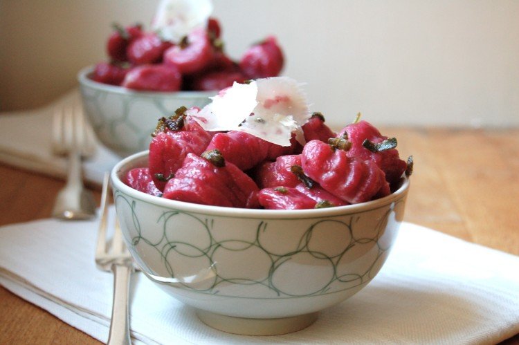 Свекольные ньокки