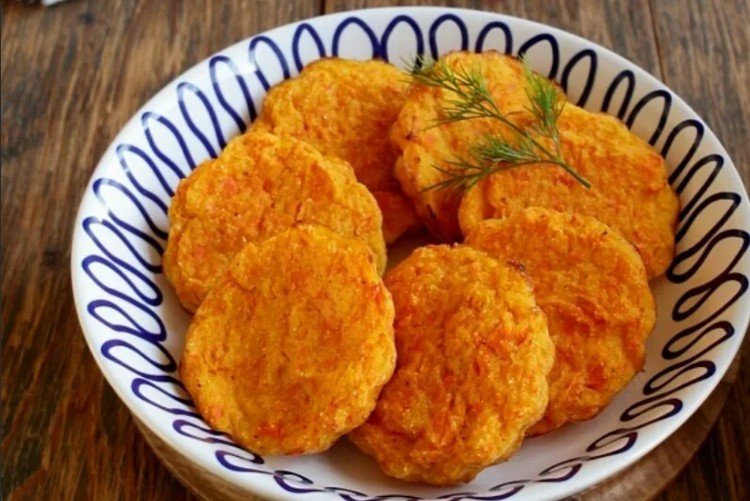 Морковные котлеты в духовке