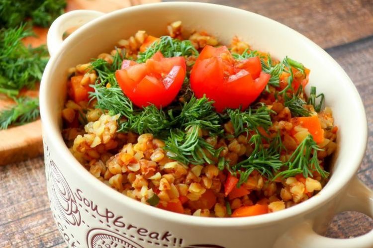 Гречка по-купечески для вегетарианцев