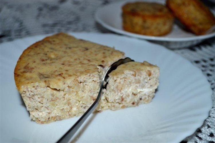 Гречнево-творожная запеканка