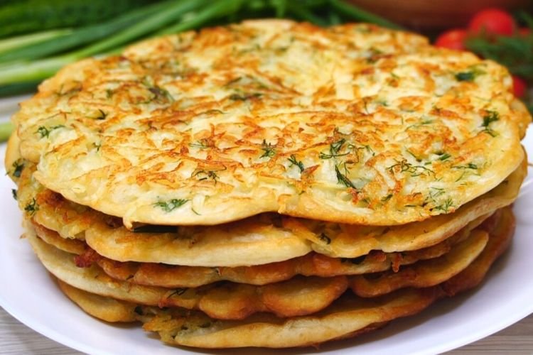 Быстрые сырные лепешки