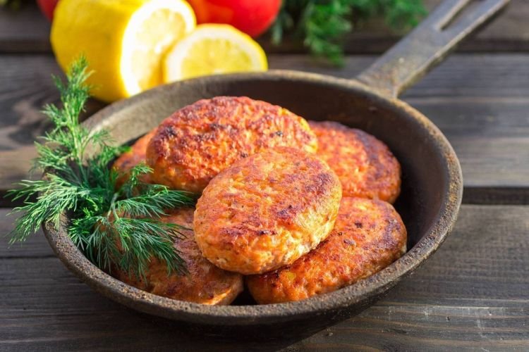 ПП котлеты из лосося