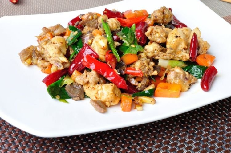 Курица с овощами