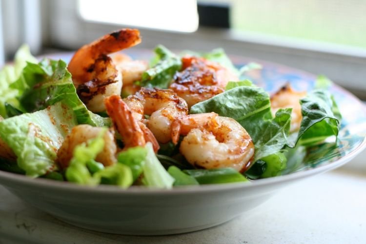 Итальянский салат с креветками