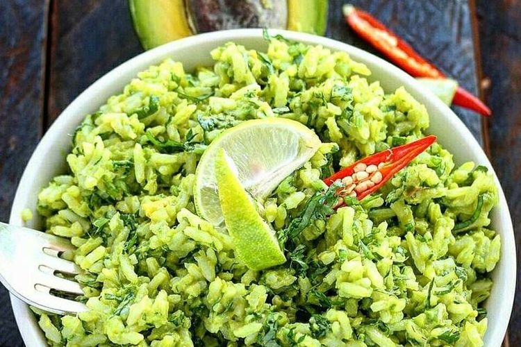 Рис с авокадо