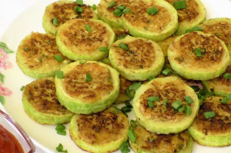Жареные кабачки с фаршем