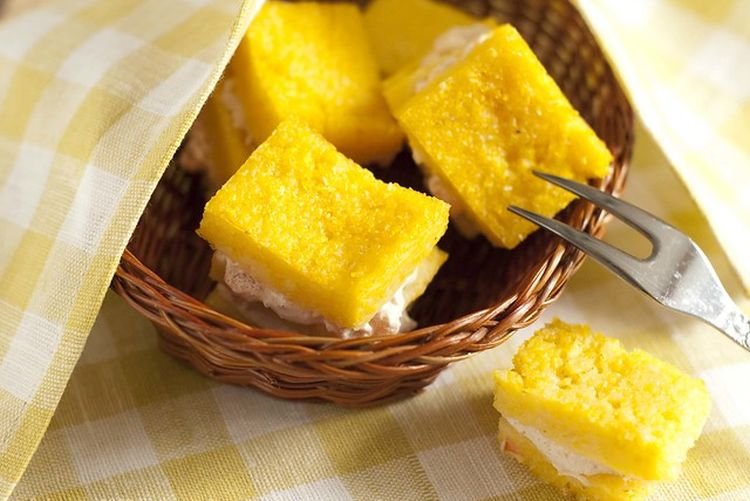 Полента с творогом