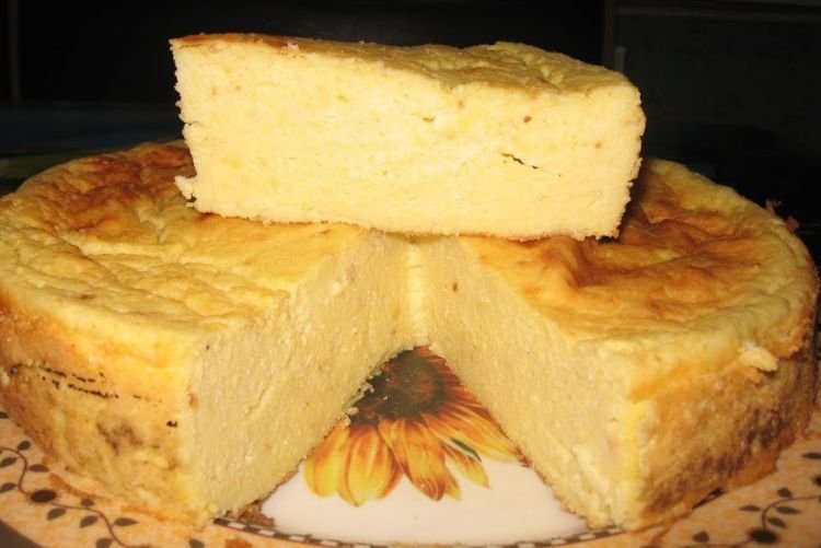 Творожная запеканка с кукурузной крупой