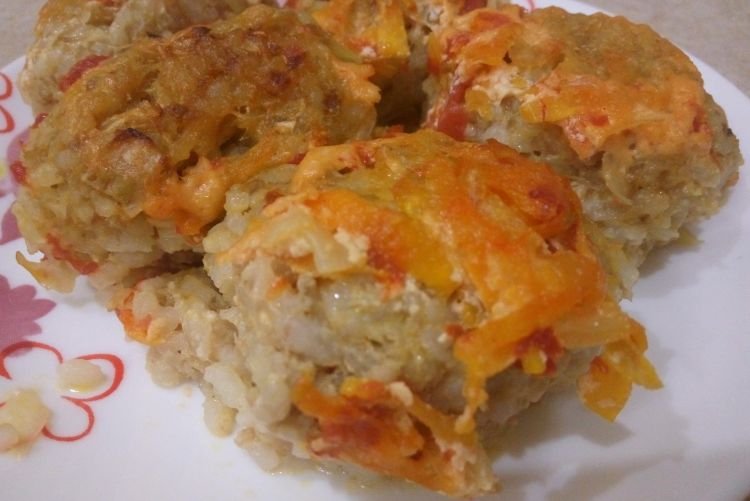 Ленивые голубцы с грибами