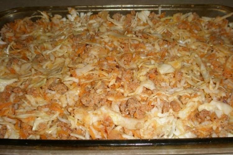 Простой рецепт ленивых голубцов