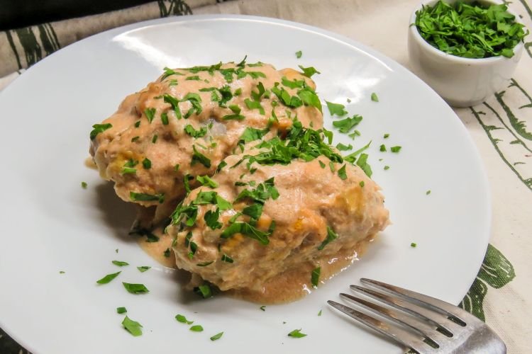 Сочные ленивые голубцы в духовке