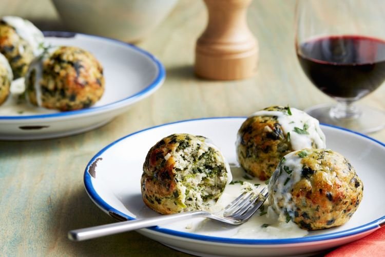 Фрикадельки из индейки со шпинатом