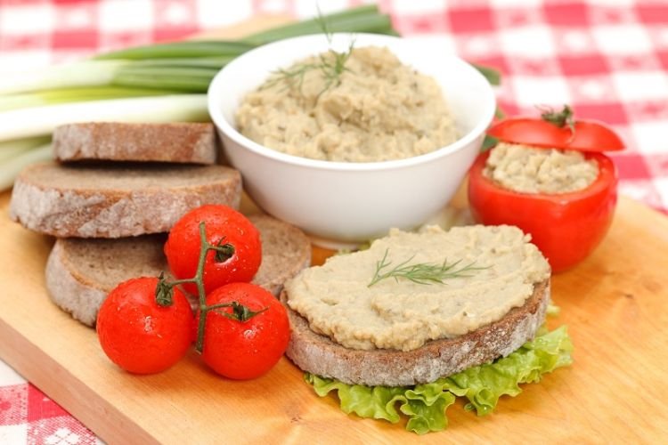 Овощной паштет из баклажанов и перца