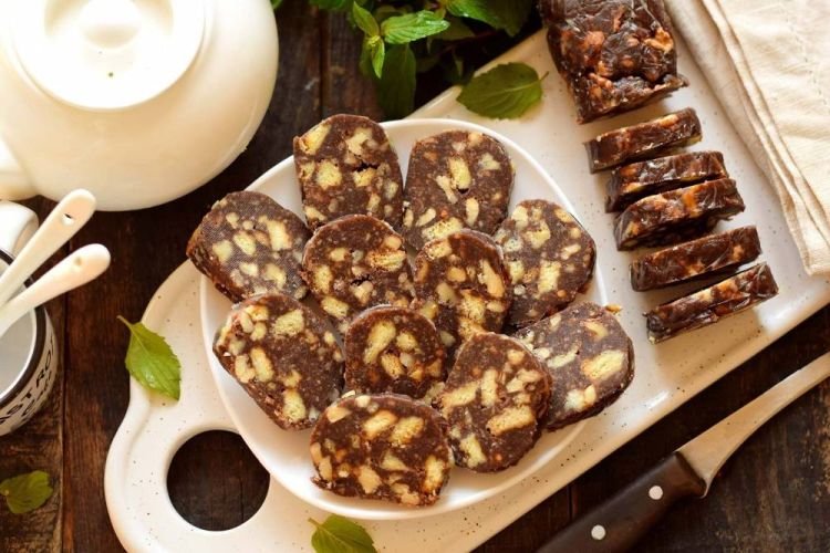 Шоколадная колбаска