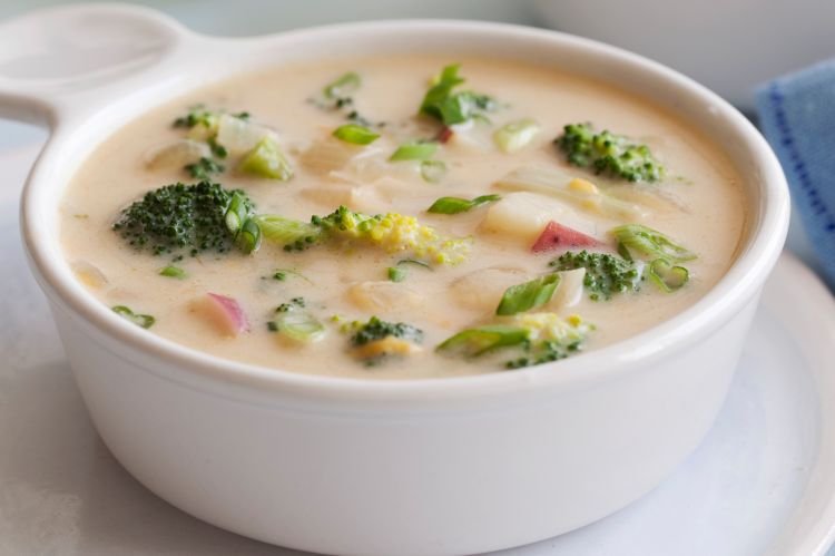 Сырный суп с кускусом