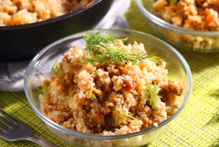 Кускус с фаршем