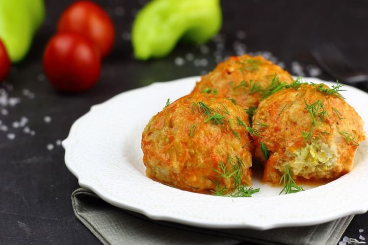 Ленивый фаршированный перец в духовке