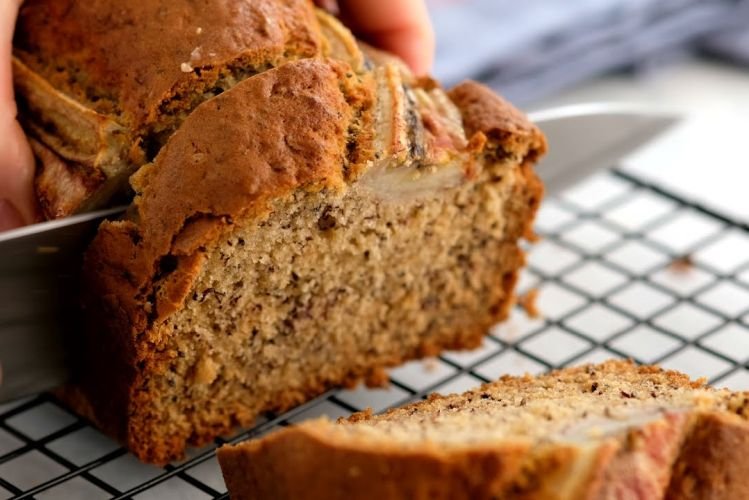 Банановый кекс с семенами чиа