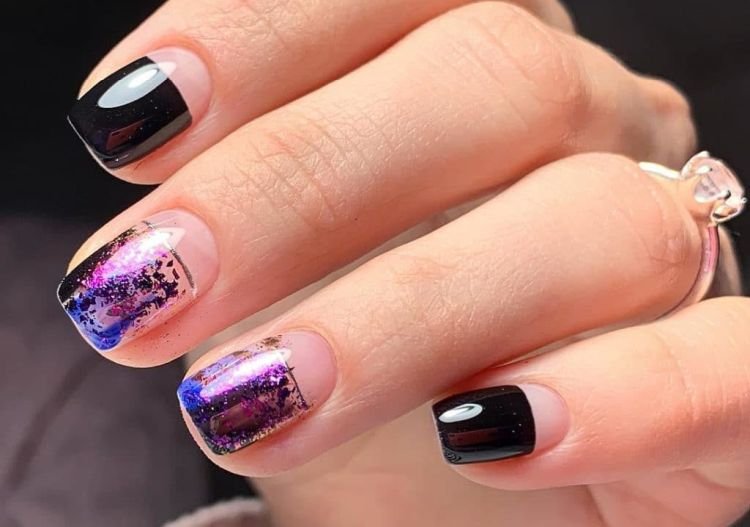 Маникюр Половинки