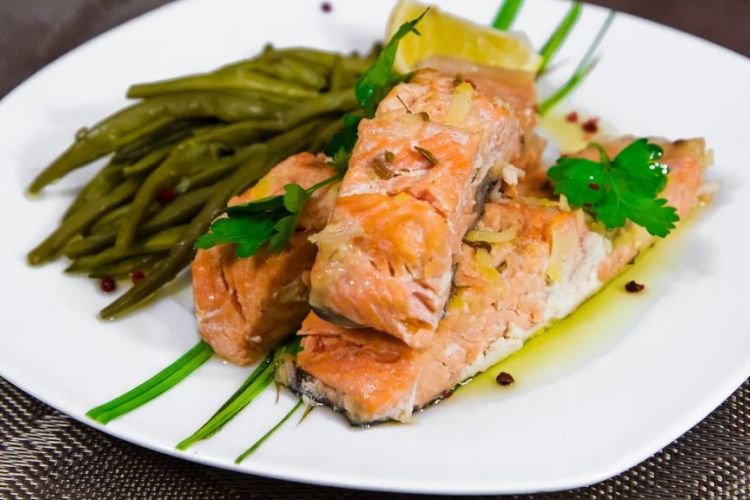 Горбуша в микроволновке