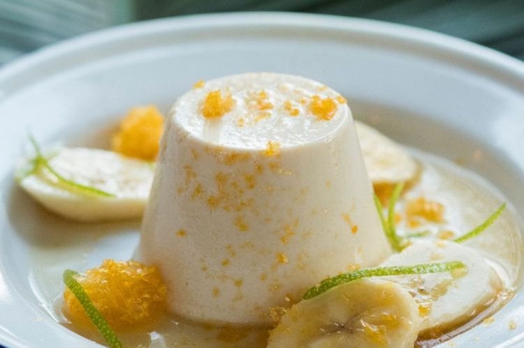 Творожно-банановое бланманже