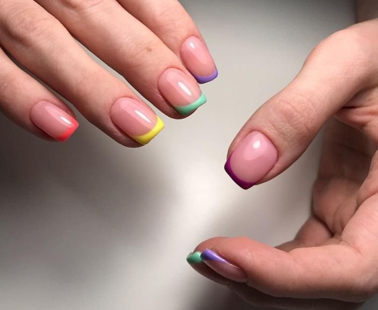 Разноцветный френч