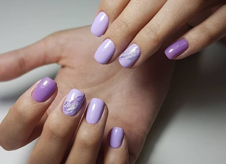 Пастельный маникюр на короткие ногти